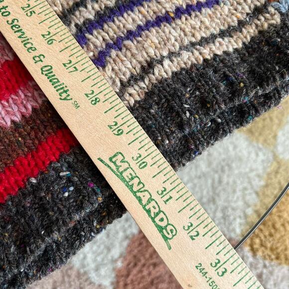 90s Patchwork J. Crew Wool Sweater Size XL - Picture 6 of 7